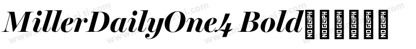 MillerDailyOne4 Bold字体转换